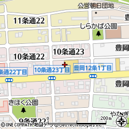 株式会社道北アークス　ベストプライス１０条通店周辺の地図
