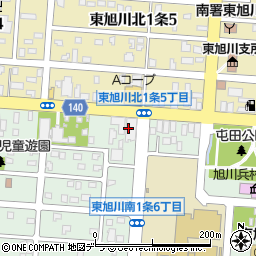 東旭川農協生産資材周辺の地図