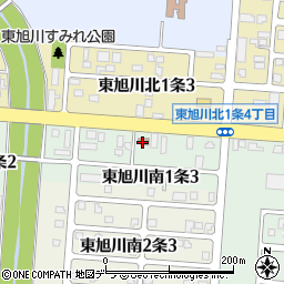 旭川東警察署東旭川交番周辺の地図
