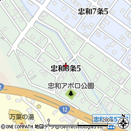 北海道旭川市忠和８条周辺の地図