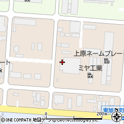 北海道旭川市工業団地１条2丁目周辺の地図