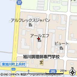 北海道旭川市工業団地１条1丁目周辺の地図
