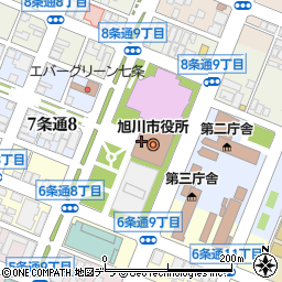 旭川市役所　総務部行政改革課周辺の地図