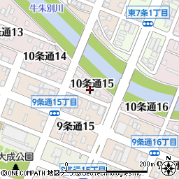 北海道旭川市１０条通15丁目24周辺の地図