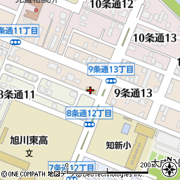 セブンイレブン旭川９条通店周辺の地図
