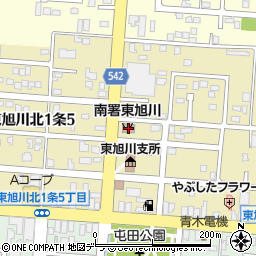 旭川市南消防署東旭川出張所周辺の地図