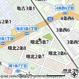 北海道旭川市曙北３条7丁目周辺の地図