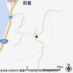 北海道増毛郡増毛町岩老880周辺の地図