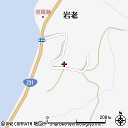 北海道増毛郡増毛町岩老406周辺の地図