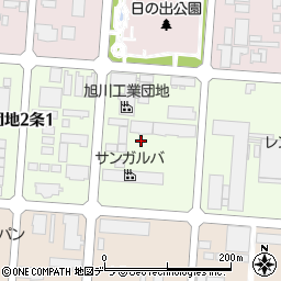 北海道旭川市工業団地２条周辺の地図