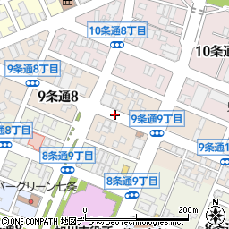旭川市職員会館周辺の地図