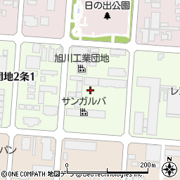 北海道旭川市工業団地２条周辺の地図