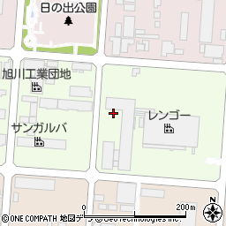 北海道旭川市工業団地２条2丁目周辺の地図