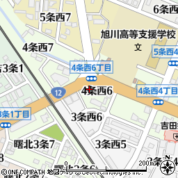 朝日生命保険相互会社　旭川西営業所周辺の地図