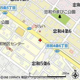 麺屋くるる 忠和店周辺の地図
