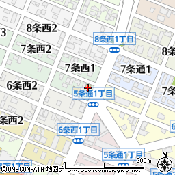 セイコーマート旭川７条店周辺の地図