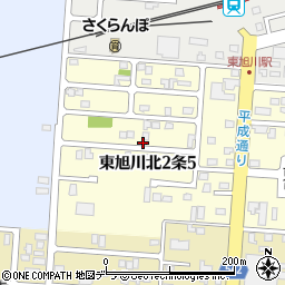 北海道旭川市東旭川北２条5丁目周辺の地図