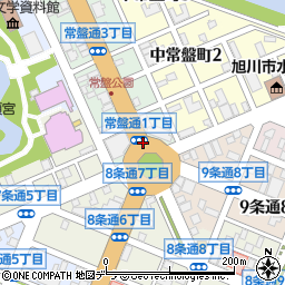 北海道旭川市常盤通1丁目周辺の地図
