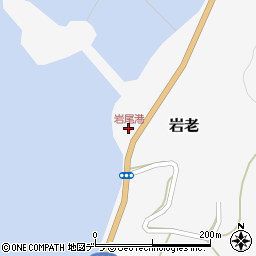 岩尾港周辺の地図