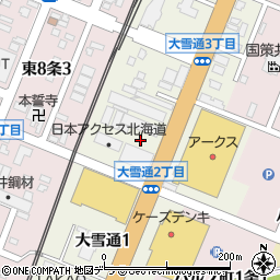 日本アクセス北海道株式会社　旭川営業所周辺の地図