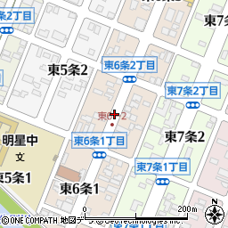 北海道旭川市東６条周辺の地図