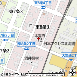 本誓寺　本堂周辺の地図