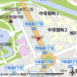 北海道旭川市常盤通2丁目周辺の地図