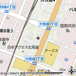 北海道旭川市大雪通周辺の地図