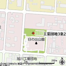 北海道旭川市工業団地３条周辺の地図