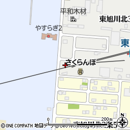 東旭川パンジー公園周辺の地図