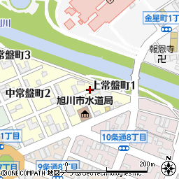 北海道旭川市上常盤町周辺の地図