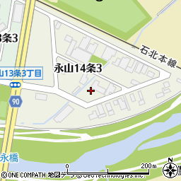 北海道旭川市永山１４条周辺の地図