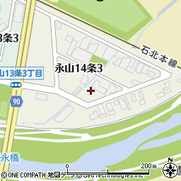 北海道旭川市永山１４条周辺の地図