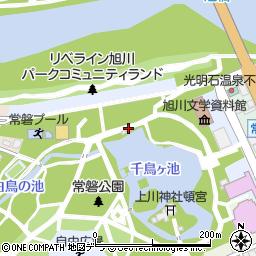 北海道旭川市常磐公園周辺の地図