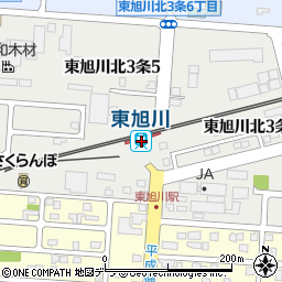 東旭川駅周辺の地図