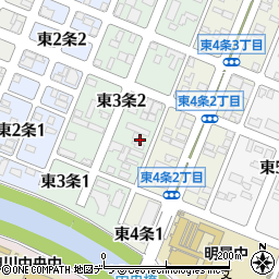 株式会社長田紙店旭川営業所周辺の地図