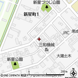 北海道旭川市新星町周辺の地図