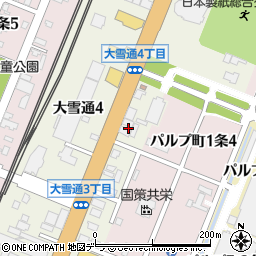 スターバックスコーヒー旭川大雪通店周辺の地図