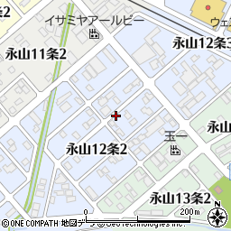 北海道旭川市永山１２条周辺の地図