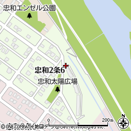 北海道旭川市忠和２条周辺の地図
