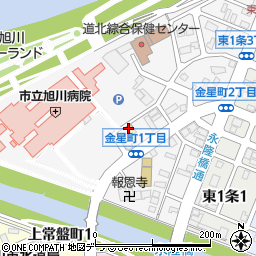アイン薬局旭川店周辺の地図