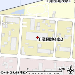 北海道旭川市工業団地４条2丁目1周辺の地図