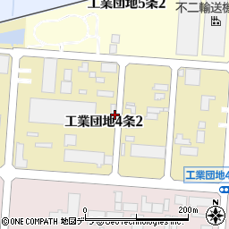 北海道旭川市工業団地４条2丁目周辺の地図