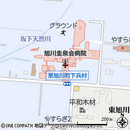 旭川圭泉会病院周辺の地図
