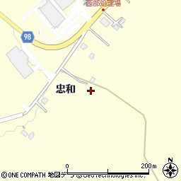 北海道旭川市神居町忠和293周辺の地図