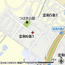 〒070-8046 北海道旭川市忠和６条の地図