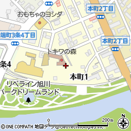 北海道旭川市本町周辺の地図