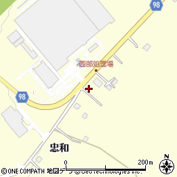 北海道旭川市神居町忠和286周辺の地図