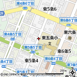 北海道旭川市東５条周辺の地図