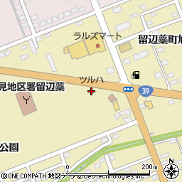 ツルハドラッグ北見留辺蘂店周辺の地図